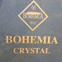 تنگ و گیلاس کریستال طلایی چک شربت خوری بوهیمیا|ظروف سرو و پذیرایی|قم, باغ پنبه|دیوار