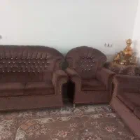 مبل هفت نفره تمیز مرتب بدون کوچکترین ایراد