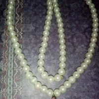 گردنبند مروارید اصل الماس دار