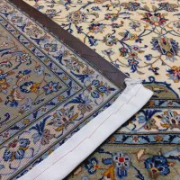 جفت ۹متری دستباف کرک کاشان کرم مناسب جهیزیه|فرش|تهران, بازار|دیوار