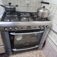 اجاق گاز 5شعله رزگاز تمام استیل