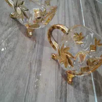 سه دست استکان طلایی