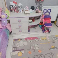 تخت،پاتختی و کمد سه در کودک|اسباب و اثاث بچه|پاکدشت, پاکدشت (مامازند)|دیوار