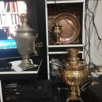 س عدد سماورزغالی قدیمی ویک عددسینی مسی قدیمی|سماور، چای‌ساز، قهوه‌ساز|مشهد, چهاربرج|دیوار