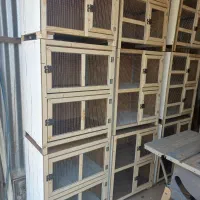 جفت کن گنجه قفس چوبی