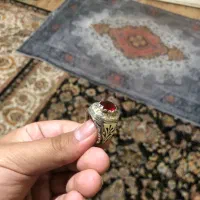 انگشتر گارنت پاک رکاب شاهرخ ۹۲۵ دستساز|جواهرات|سیرجان, |دیوار