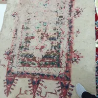 فرش نمدی قدیمی 3×1/20بدون سوراخ یا پارگی|فرش|نیشابور, فردوس شمالی|دیوار
