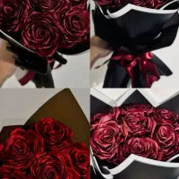 رز ربانی قرمز|گل مصنوعی|شیروان (خراسان), |دیوار