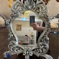 آیینه و شمعدان پیوتر  آنتیک نو و آکبند