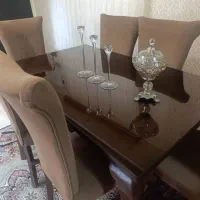 مبل هفت نفره میز غذا خوری کاملن نو میز تلویزون