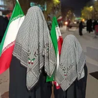 روسری طرح چفیه با پروانه های ایران