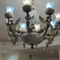 لوستر برنز چینی فرشته دار