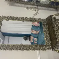 ست ساعت آینه و گنجه فلزی|بوفه، ویترین، کنسول|مشهد, خواجه ربیع|دیوار