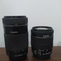 لنز کنون 55-250 و 18-55