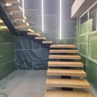 کابینت ،کمد دیواری،پله معلق ،نرده چوبی