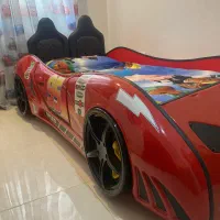 تخت ماشینی کودک|تخت و سرویس خواب|رشت, شهرک پردیسان|دیوار