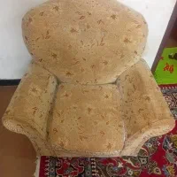 مبلمان ۴ نفره ی۲نفره ۲تا تک نفره و ۲ عدد عسلی..|مبلمان خانگی و میز عسلی|شوشتر, |دیوار