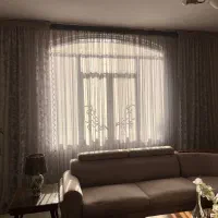 پرده حریر و دستک پتینه