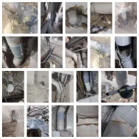 لوله کشی رفع نشتی ترکیدگی آب فاضلاب تاسیسات خرابی