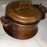 ۲ عدد ظرف مسی عتیقه