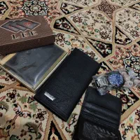 کیف پول چرمی و ساعت