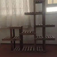 استند گل چوبی