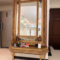 ایینه کنسول طلایی