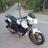 موتور اپاچی 160پلاک ملی سالم مدارک تکمیل