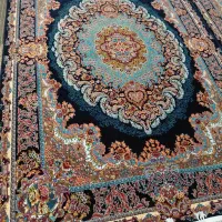 یک جفت فرش ۶ متری۷۰۰ شانه در حد نو،زمینه سرمه ای|فرش|اردبیل, |دیوار