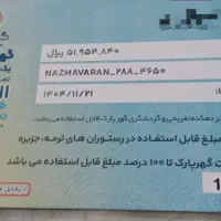 کارت هدیه گوهر پارک اصلا استفاده نشده