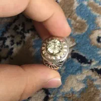 انگشتر نقره اصل ۹۲۵ سنگ الماس مزانیات