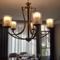 لوستر ۵ شعله چشمه نور