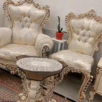 مبل سلطنتی ۹ نفره کاملا تمیز و شیک