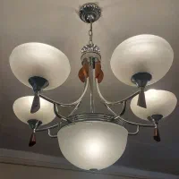 لوستر کار کرده تمیز 5شاخه