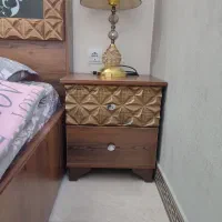 تخت دو نفره چوبی سالم و تمیز|تخت و سرویس خواب|محمدیه-قزوین, |دیوار