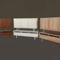 میز TV ست چهار تیکه ماهور (اقساط شش ماهه)