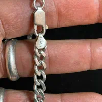 زنجیر نقره ایتالیا 925|جواهرات|قم, باجک یک|دیوار