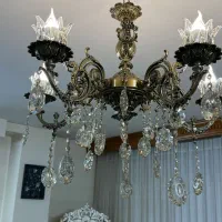 یک جفت لوستر ۵شاخه|لوستر و چراغ آویز|اصفهان, برازنده|دیوار