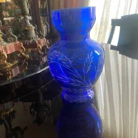 یک جفت گلدان آبی کاربنی سالم