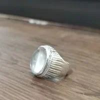 انگشتر نقره ۹۲۵ با سنگ دور نجف