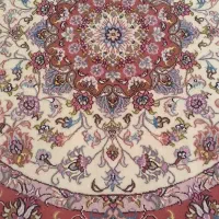 فرش دستبافت دایره ۱/۵×۱/۵ طرح علیا رج ۴۵
