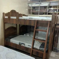 تخت دو طبقه وکیوم حفاظ نردبان فلزی شرکتی|تخت و سرویس خواب|الوند, |دیوار