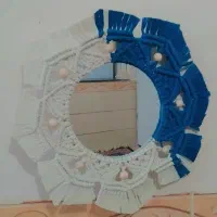 آینه مکرومه بافی