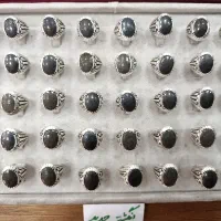 انگشتر برنزی حدید روکش نقره رکاب زنجان