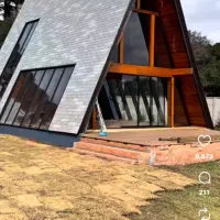 ویلای چوبی لوکس/فروش خانه جنگلی