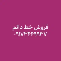 فروش خط دائم ۰۹۱۷۳۶۶۹۹۳۷