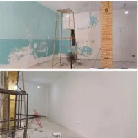 ضدزنگ و رنگ در حیاط ساختمان کابینت سایبان و...|خدمات پیشه و مهارت|دوگنبدان, |دیوار