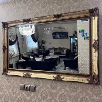 آینه دور چوب