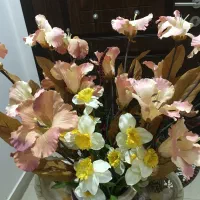 گل پارچه ای خارجی تمیز و در حد نو