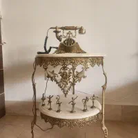 میز تلفن و شکلات خوری برنز|کلکسیون اشیاء عتیقه|قم, زنبیل آباد|دیوار